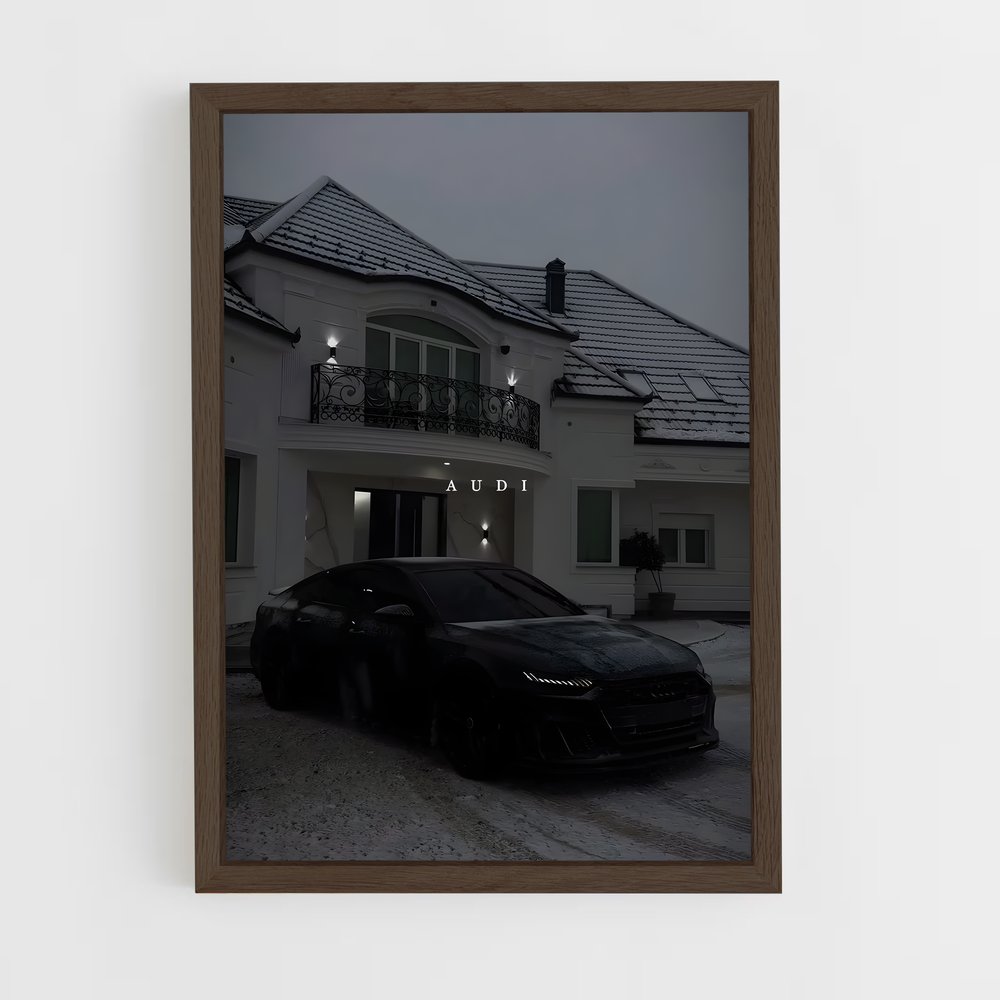 Poster Performance Noire – affiche Audi (vue 5)